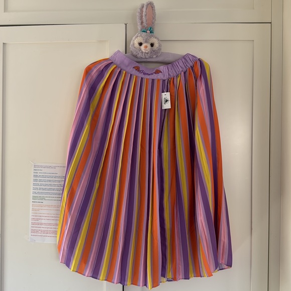 Disney Dress Shop Epcot Figment pleated skirt S - Picture 5 of 8